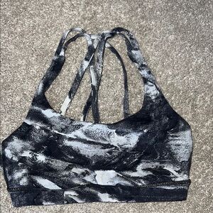 Lululemon Sports Bra - Black and White